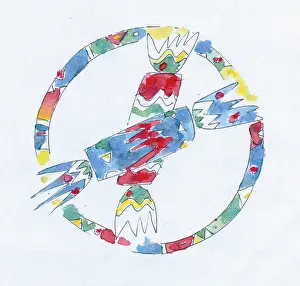 Blaney: Two Christmas Crackers - in a decorative circle