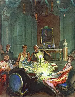 Cowles: Around the Christmas Dinner Table, by Hookway Cowles