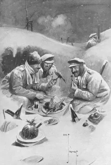 Crombie: Christmas Dinner in the trenches by Charles Crombie