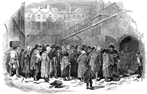 Coals: Christmas distribution of coals to the poor 1849
