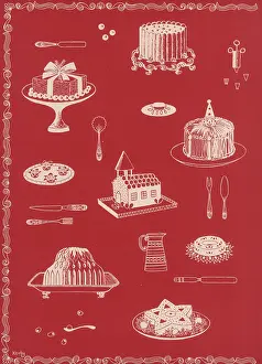 Gingerbread: Christmas food, 1954