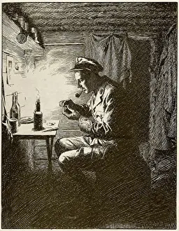 Candlelight: His Christmas Gift to Her by Fred Pegram, WW1