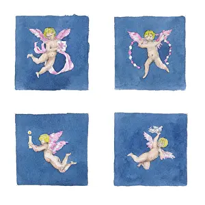 Tags: Christmas Gift Tags with Cherubs