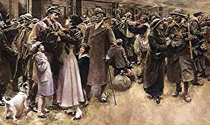 Iln - Consolidated Archive Holdings Ltd (colourised): Christmas Leave by A. C. Michael, WW1