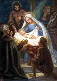 Nativity: Christmas nativity scene