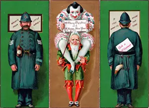 Jesters: Christmas and New Year card (inside pages)