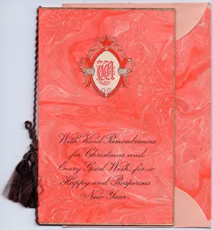 David Pearson: Christmas and New Year card with verse