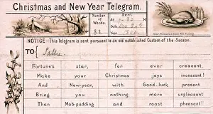Sallie: Christmas and New Year telegram