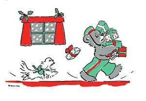 Willing: Christmas Parcels ? bear messenger boy