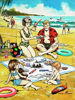 Surfing: A Christmas picnic on the beach