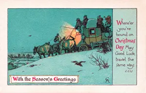 Trudging: Christmas postcard