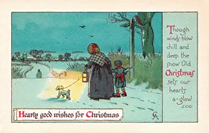 Trudging: Christmas postcard