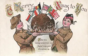 Pudding: Christmas Postcard