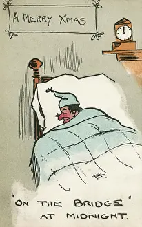 Sozzled: Christmas postcard - Asleep at Midnight