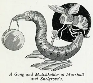 Snelgrove: Christmas present - gong and matchholder 1927