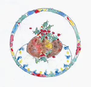 Blaney: Christmas Pudding - in a decorative circle