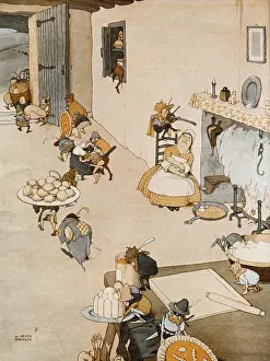 Dozing: The Christmas Robbers by William Heath Robinson