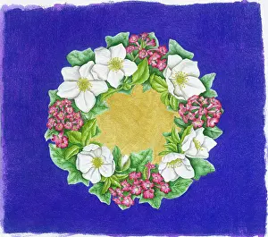 Viburnum: Christmas Rose Wreath