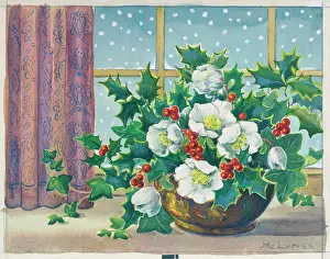 Lynes: Christmas Roses and Holly