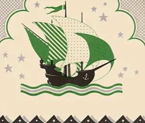 Stylized: Christmas Sailboat