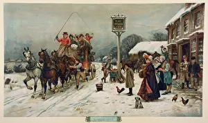Stagecoach: Christmas scene, Bygone Days