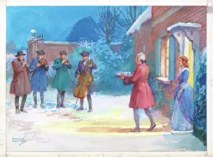 Savile: Christmas scene - Carol Singers
