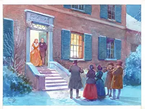 Savile: Christmas scene - Carol Singers