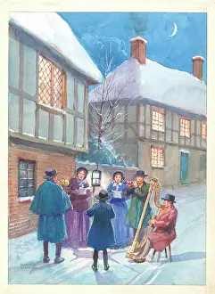 Savile: Christmas scene - Carol Singers