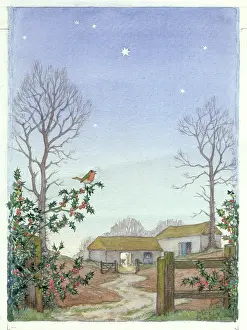 Outbuildings: Christmas scene by Molly Brett