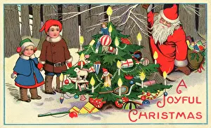 Hides: Christmas scene out in the snow