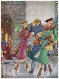 Snowflakes: Christmas shopping 1938