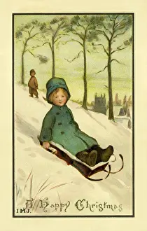 Hurtling: Christmas. On a sledge