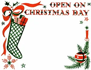 Brough: Christmas Stocking label