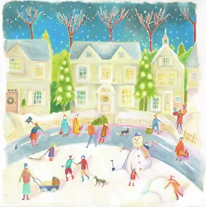 Cathy: Christmas street scene