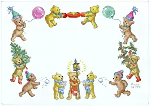 Christmas Teddies by Molly Brett