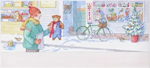 18 19: Christmas Teddy Bear by Janet Winter