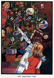 Cuddling: The Christmas Tree by Charles Robinson