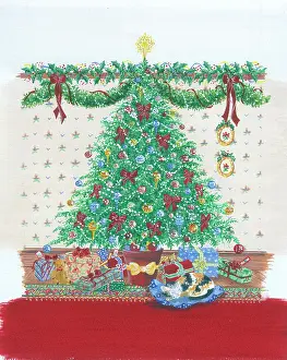 Baubles: Christmas Tree with Red Ribbons