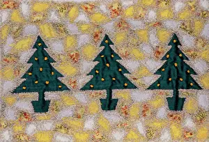 Baubles: Three Christmas Trees ? embroidery