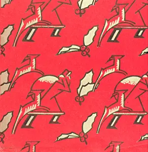 Motif: Christmas wrapping paper design