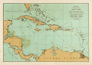Lorgues: Christopher Columbus - Caribbean Map