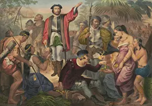 Prosperity: Christopher Columbus among Indians in the New World