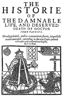 Marlowe: Christopher Marlowe's Faustus, Title Page, 1636