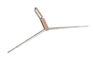 Chrome: Chrome folding coat hanger- unfolded