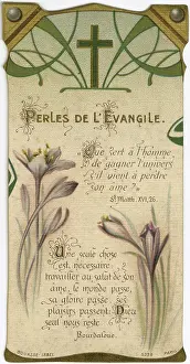 Devotional: Chromolithograph Devotional Card - First Communion