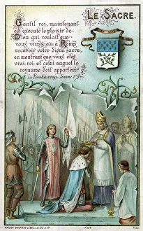 1429: Chromolithograph Devotional Card - Joan of Arc