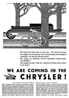 Havinden: CHRYSLER ADVERT 1929 - 1