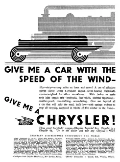 Havinden: CHRYSLER ADVERT 1929 - 2