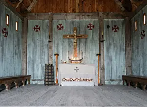 Crucifixion: Church, Bork Vikingehavn, Bork Harbour, Jutland, Denmark