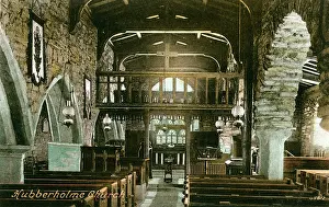 Skipton: Church Interior, Hubberholme, Yorkshire